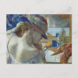 Edgar Degas   In Front of the Mirror, 1889 Postcard