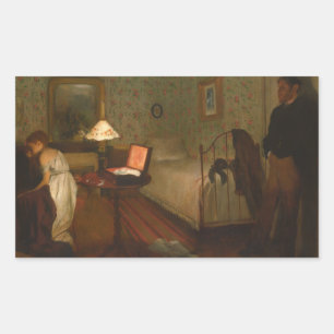 Edgar Degas - Interior Rectangular Sticker