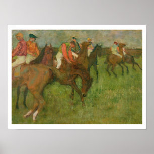 Edgar Degas   Jockeys, 1886-90 Poster