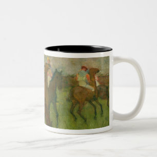 Edgar Degas Jockeys, 1886-90 Two-Tone Coffee Mug
