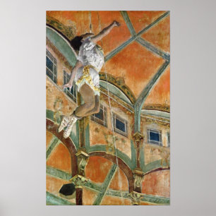 Edgar Degas Miss La la at the Cirque Fernando Poster