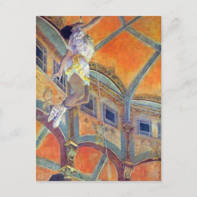 Edgar Degas - Miss Lala in Circus Fernando Postcard (Front)