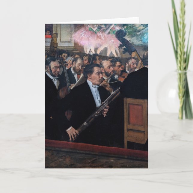 Edgar Degas - Orchestra at the Opera Card (Front)