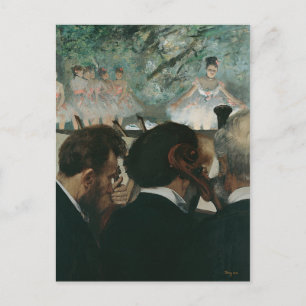 Edgar Degas   Orchestra Musicians Postcard
