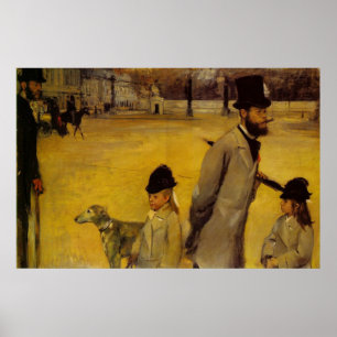 Edgar Degas - Place of Concorde 1875 oil canvas Poster