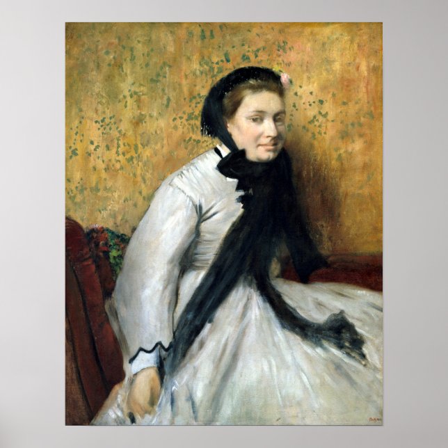 Edgar Degas Portrait of a Woman in Grey Poster (Front)
