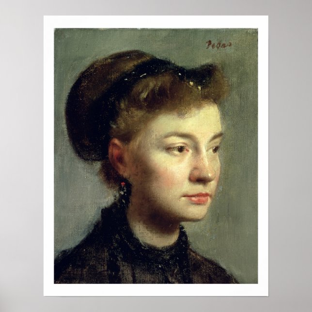 Edgar Degas | Portrait of a young woman, 1867 Poster (Front)