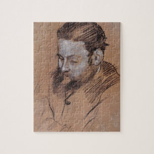 Edgar Degas   Portrait of Diego Martelli Jigsaw Puzzle