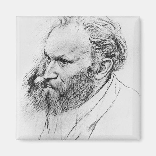 Edgar Degas | Portrait of Edouard Manet  Magnet (Front)