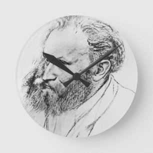 Edgar Degas Portrait of Edouard Manet Round Clock