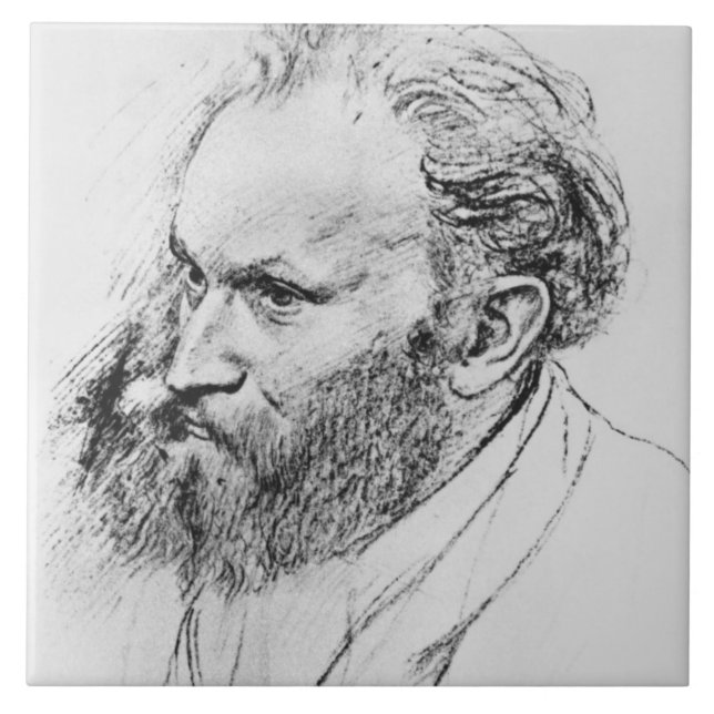 Edgar Degas | Portrait of Edouard Manet  Tile (Front)