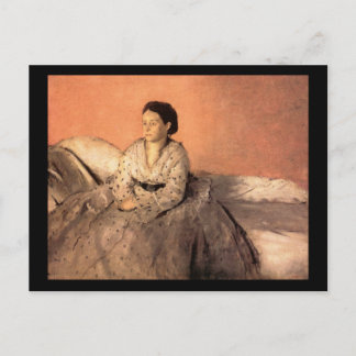 Edgar Degas Portrait of Estelle Musson de Gas Postcard