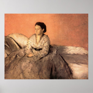 Edgar Degas Portrait of Estelle Musson de Gas Poster