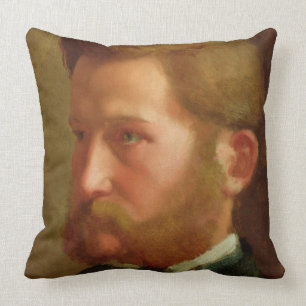 Edgar Degas Portrait of Paul Vapincon Cushion
