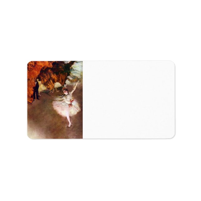 Edgar Degas - Prima Ballerina Label (Front)