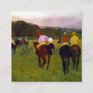 Edgar Degas Race Horses at Longchamp Enclosure Card
