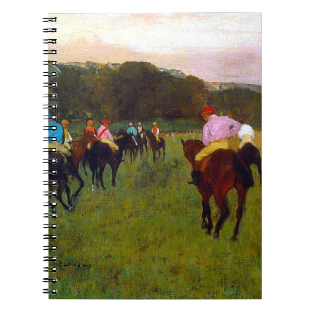 Edgar Degas Race Horses at Longchamp Notebook (Front)