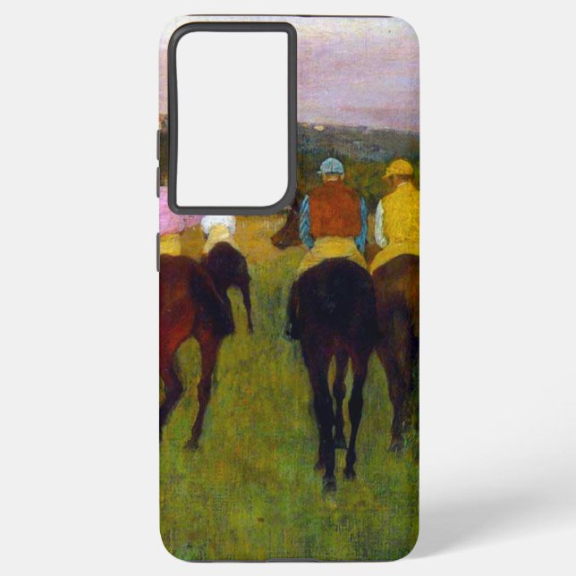 Edgar Degas Race Horses at Longchamp Samsung Galaxy S21 Ultra Case (Back)