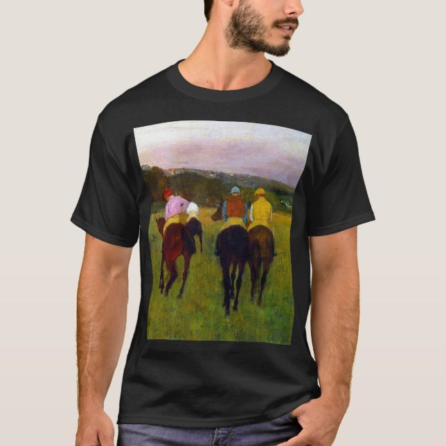 Edgar Degas Race Horses at Longchamp T-Shirt (Front)