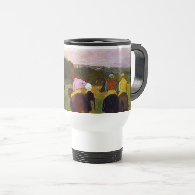 Edgar Degas Race Horses at Longchamp Travel Mug (Front Right)