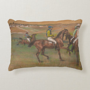 Edgar Degas - Race Horses Decorative Cushion