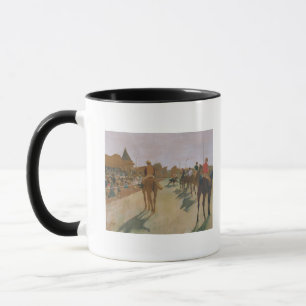 Edgar Degas Race Horses in front of the Stands Mug