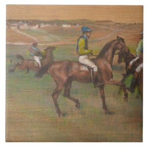 Edgar Degas - Race Horses Tile
