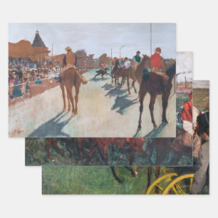Edgar Degas - Racing Selection Wrapping Paper Sheet