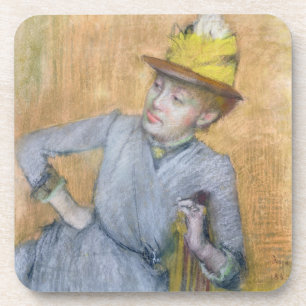 Edgar Degas Seated Woman, 1887 Coaster