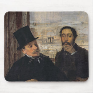 Edgar Degas Self Portrait w Evariste de Valernes Mouse Pad