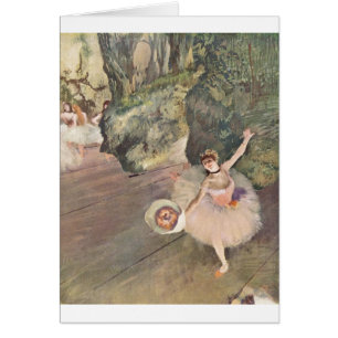 Edgar Degas Star of Ballet w/ Flowers 1878 pastel