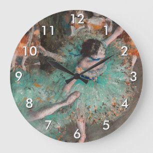 Edgar Degas - Swaying Dancer / Dancer in Green Large Clock