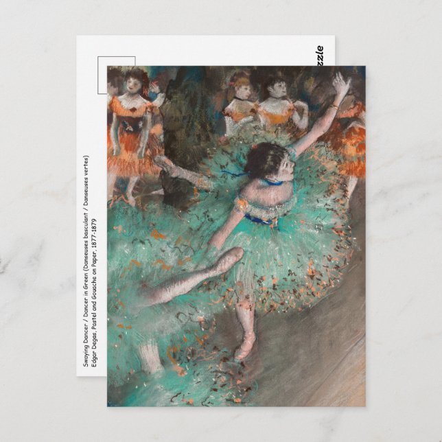 Edgar Degas - Swaying Dancer / Dancer in Green Postcard (Front/Back)