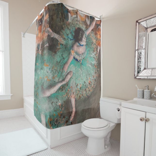 Edgar Degas - Swaying Dancer / Dancer in Green Shower Curtain (In Situ)