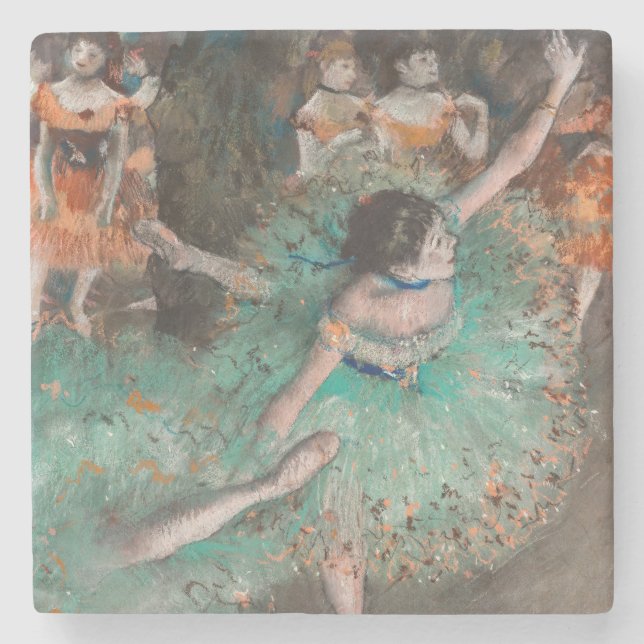 Edgar Degas - Swaying Dancer / Dancer in Green Stone Coaster (Front)