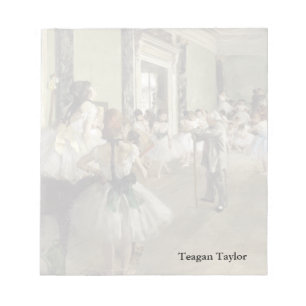 Edgar Degas The Ballet Class Notepad