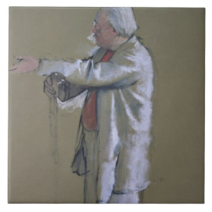 Edgar Degas The Ballet Master, 1875 (pastel) Tile