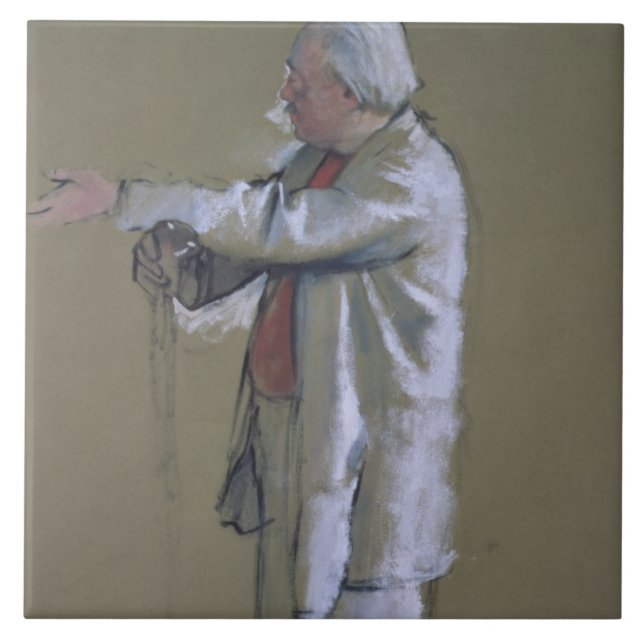 Edgar Degas | The Ballet Master, 1875 (pastel) Tile (Front)