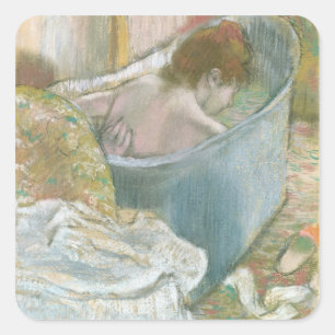 Edgar Degas The Bath Square Sticker