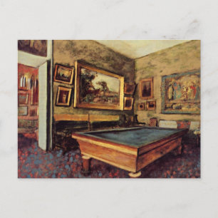 Edgar Degas, The Billiard Room Postcard