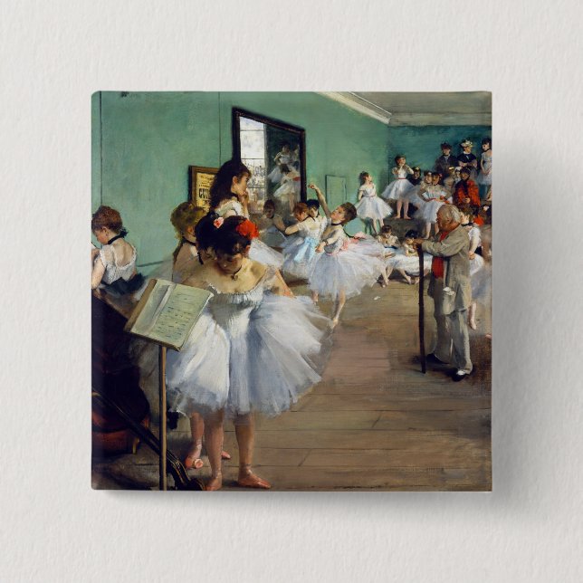 Edgar Degas - The Dance Class 15 Cm Square Badge (Front)