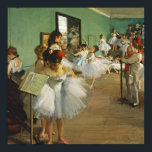 Edgar Degas The Dance Class Ballerina Painting Poster<br><div class="desc">Beautiful vintage impressionist painting from the 1800s by the famous painter Edgar Degas. This portrait features ballerina dancers in green tones during class. Classic artwork of a ballet studio before a recital featuring the ballerinas practicing backstage.</div>