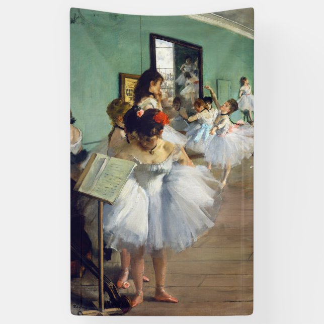 Edgar Degas - The Dance Class Banner (Vertical)