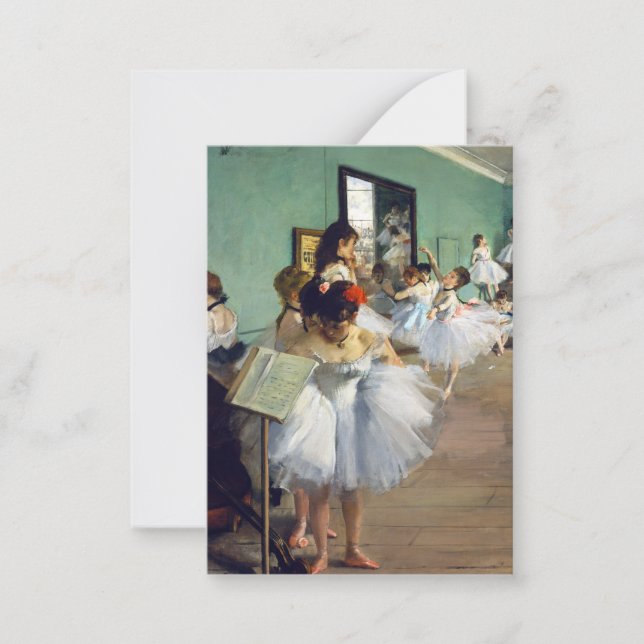 Edgar Degas - The Dance Class Card (Front)