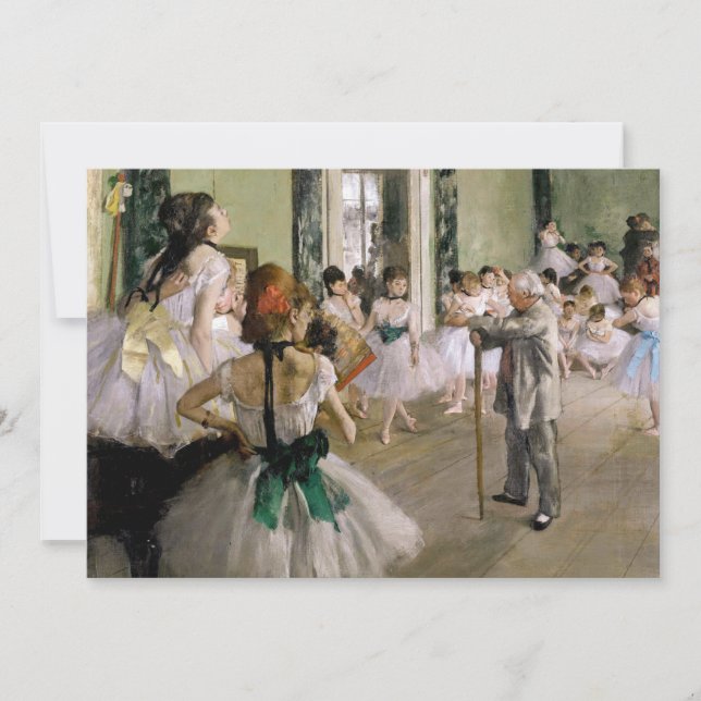 Edgar Degas - The Dance Class Invitation (Front)