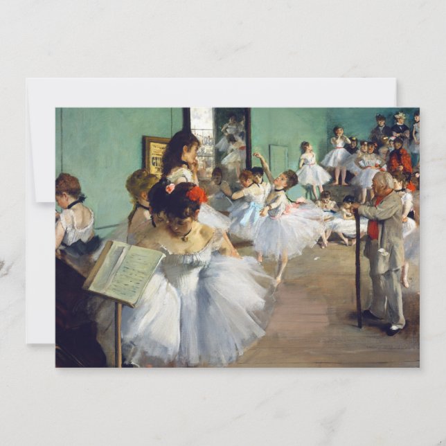 Edgar Degas - The Dance Class Invitation (Front)