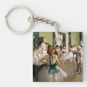 Edgar Degas The Dance Class Key Ring