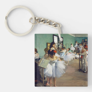 Edgar Degas - The Dance Class Key Ring