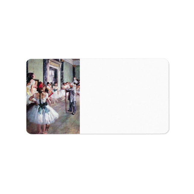 Edgar Degas - The dance class Label (Front)