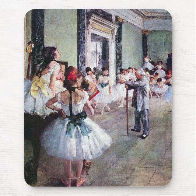 Edgar Degas - The dance class Mouse Pad (Front)